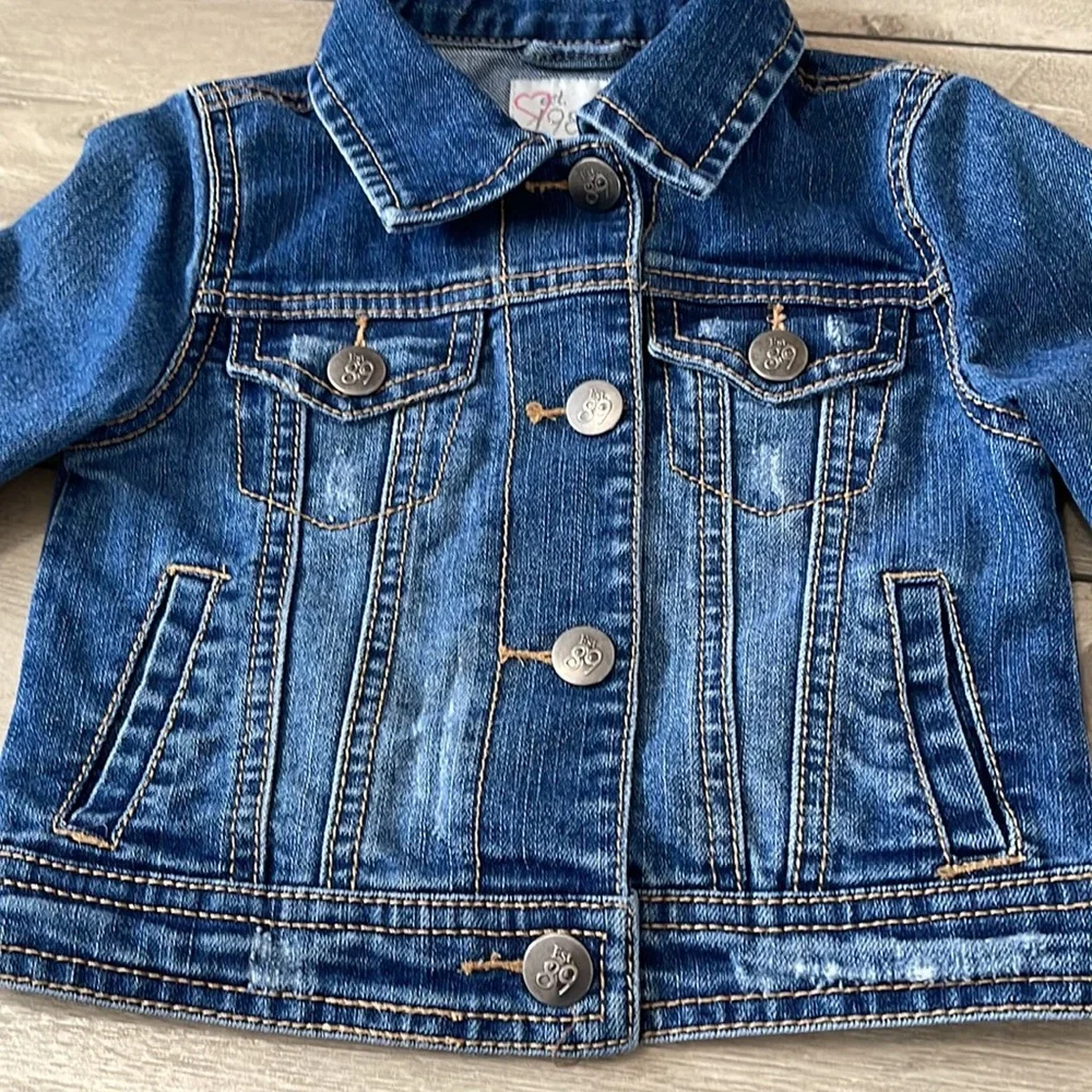 The Children’s PLACE Toddler Girl Denim Jacket Size XS (4)
